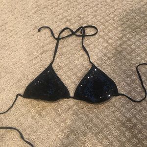Sequin bikini top
